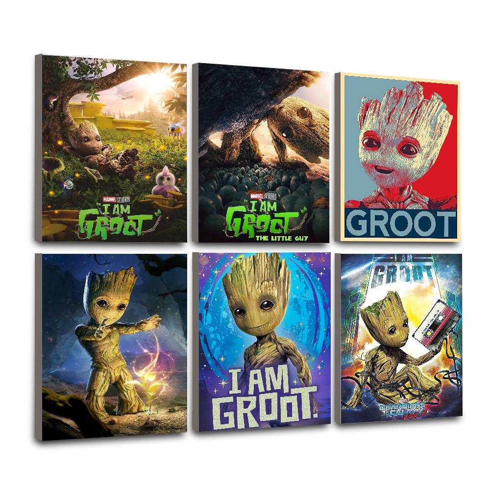 Resin Art Gift - Uroczy plakat z G-Grootem w stylu