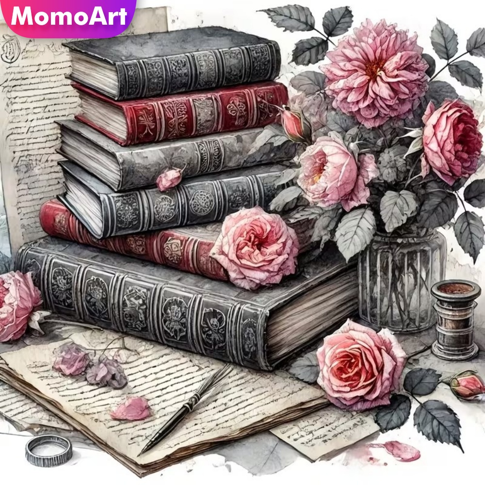 Resin Art Guide Book - Momoart Książka z motywem diamentowego malowania