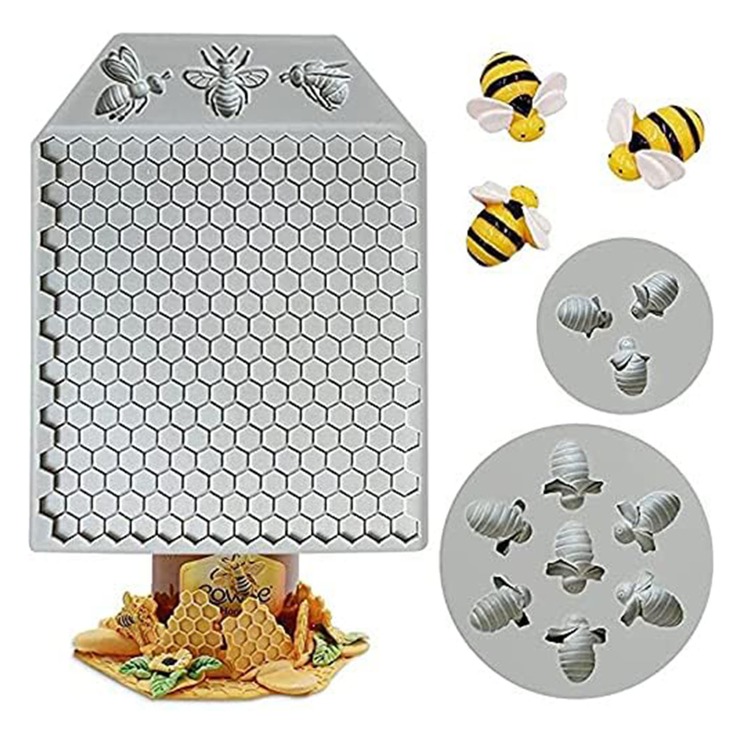 Silicone Mold Ocean - 3 szt. Bumble Bee plaster miodu