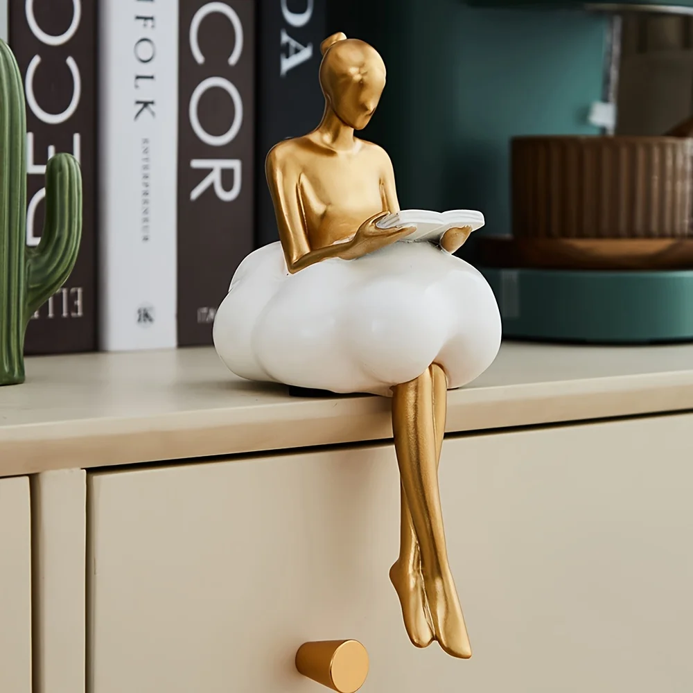 Resin Art And Design - Chmura dziewczyna rzeźba abstrakcyjna figura figura