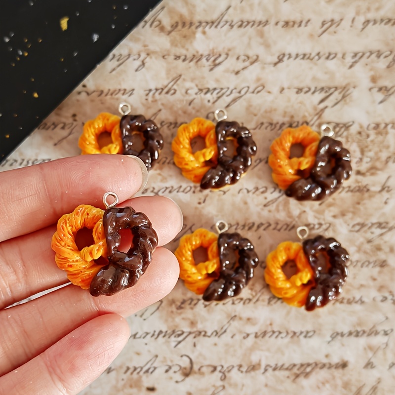 Resin Art Bracelet - 6 szt. Symulowane serca z czekolady,