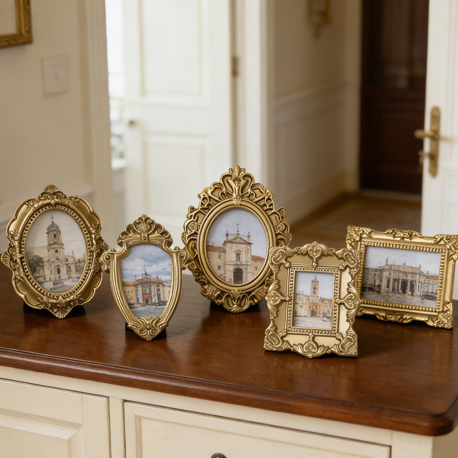Resin Art Photo Frame - 5 szt. Miniaturowe ramki na zdjęcia