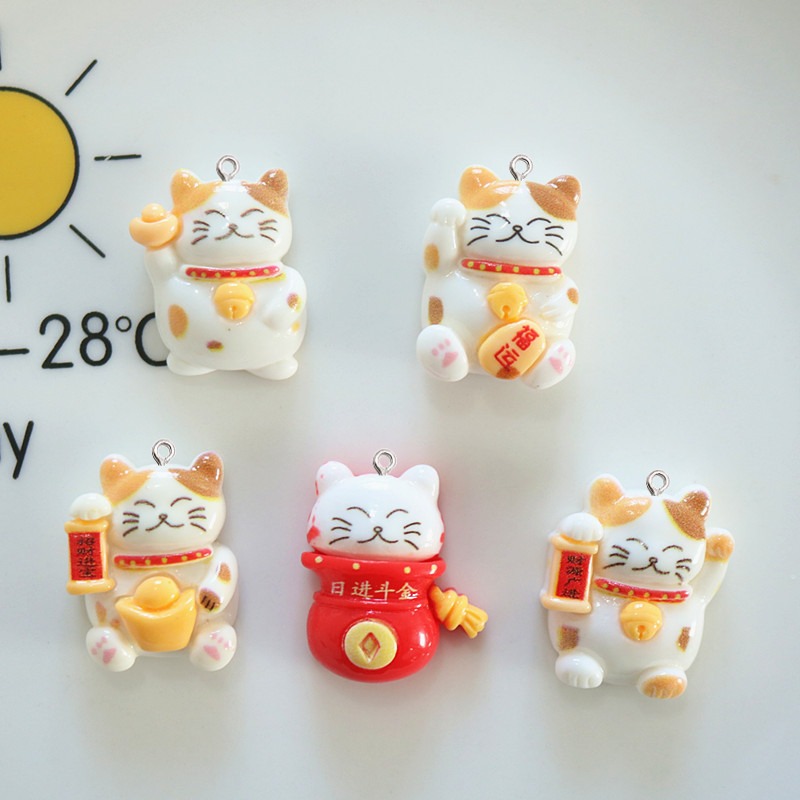 Resin Art Earrings Material - 10 szt. Urocze, błyszczące zawieszki z