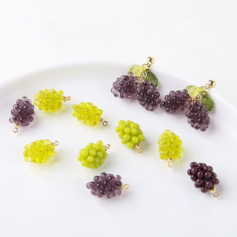 Resin Art Gift Ideas - 6 szt. Urocze Małe Winogronka z