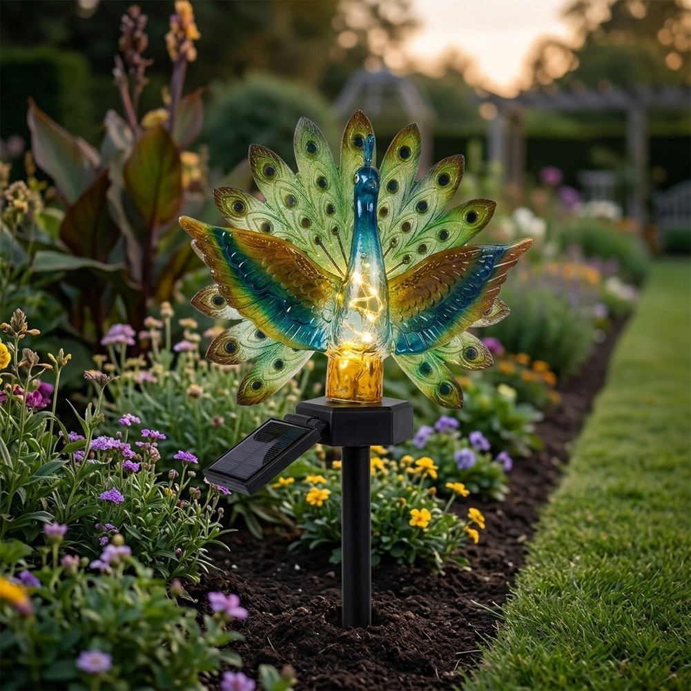 Resin Art And Design - Ozdoba ogrodowa w kształcie pawia z