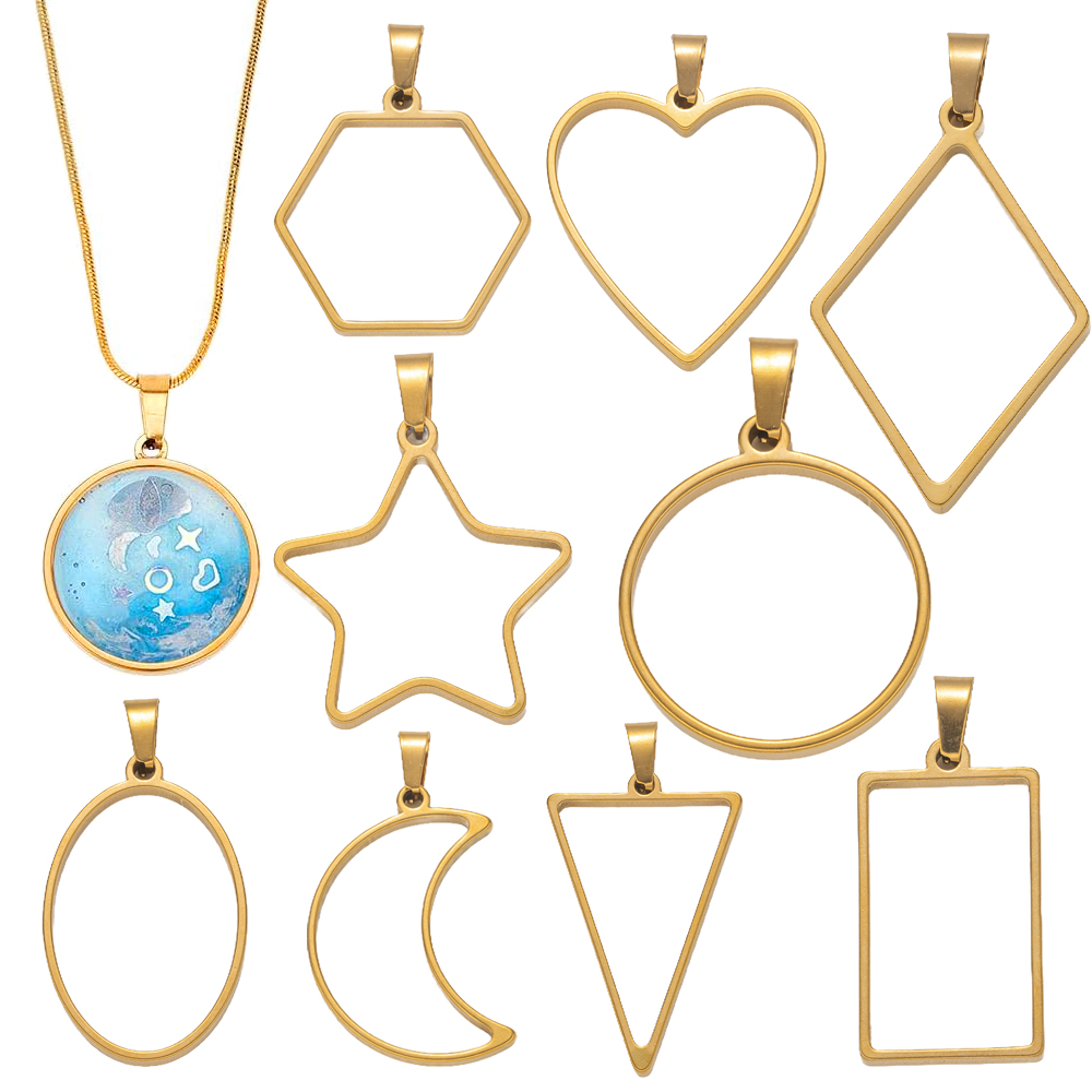 Resin Art Gift Ideas - 5 szt. Stal Nierdzewna Otwarta Tylna