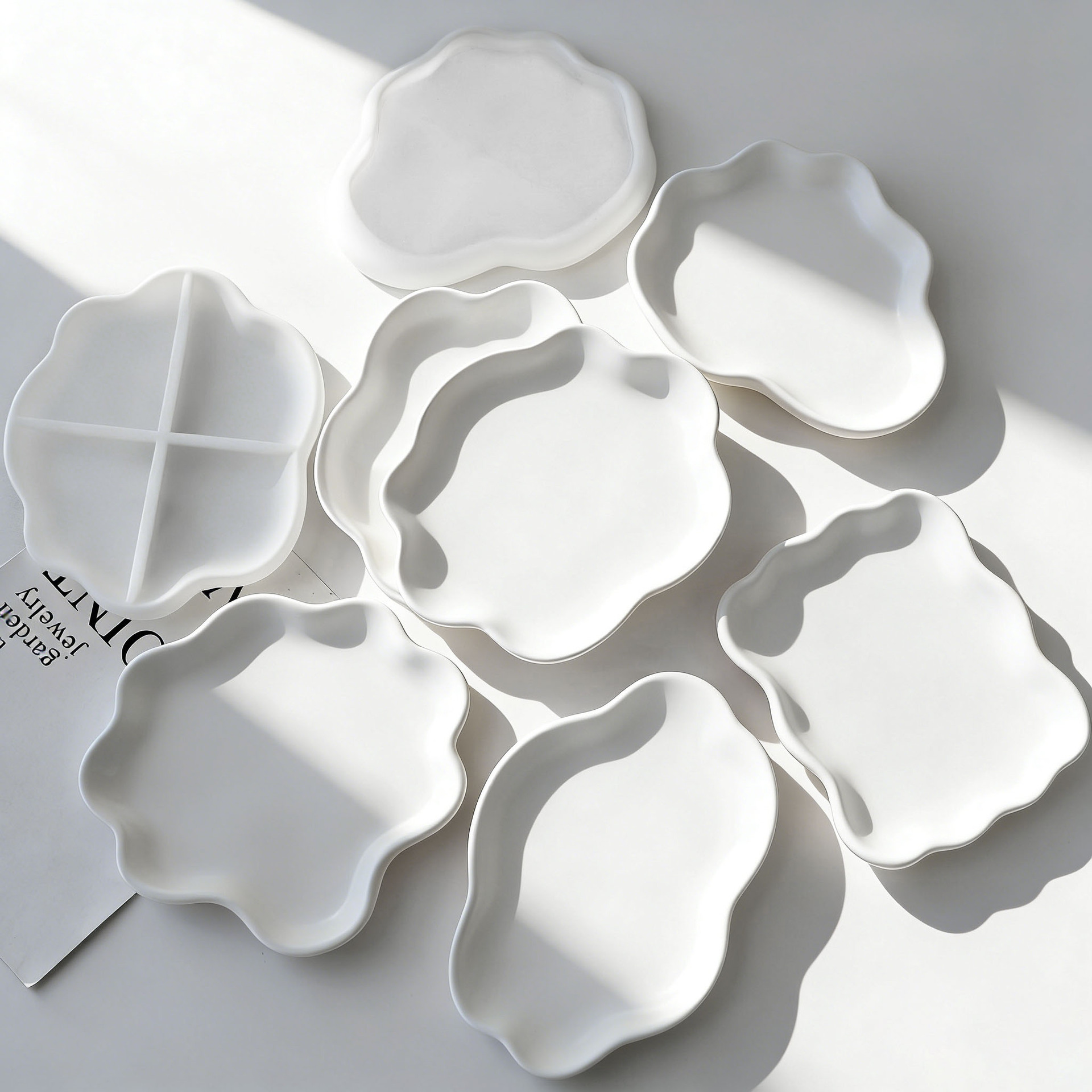 Resin Art Ocean - Forma silikonowa do odlewania podstawek z