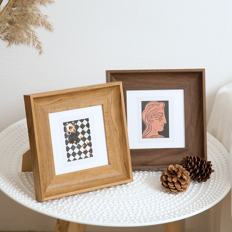 Resin Art Photo Frame - Minimalistyczna kwadratowa ramka na zdjęcia Wszechstronna