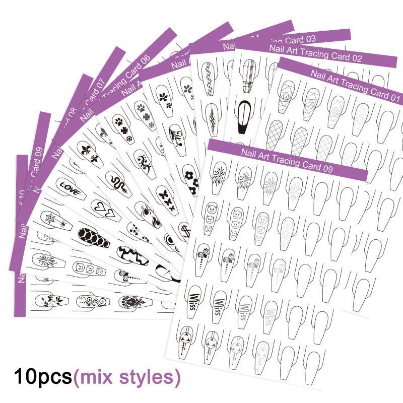 Resin Art Guide Book - 10 szt. Papier do ćwiczeń zdobienia