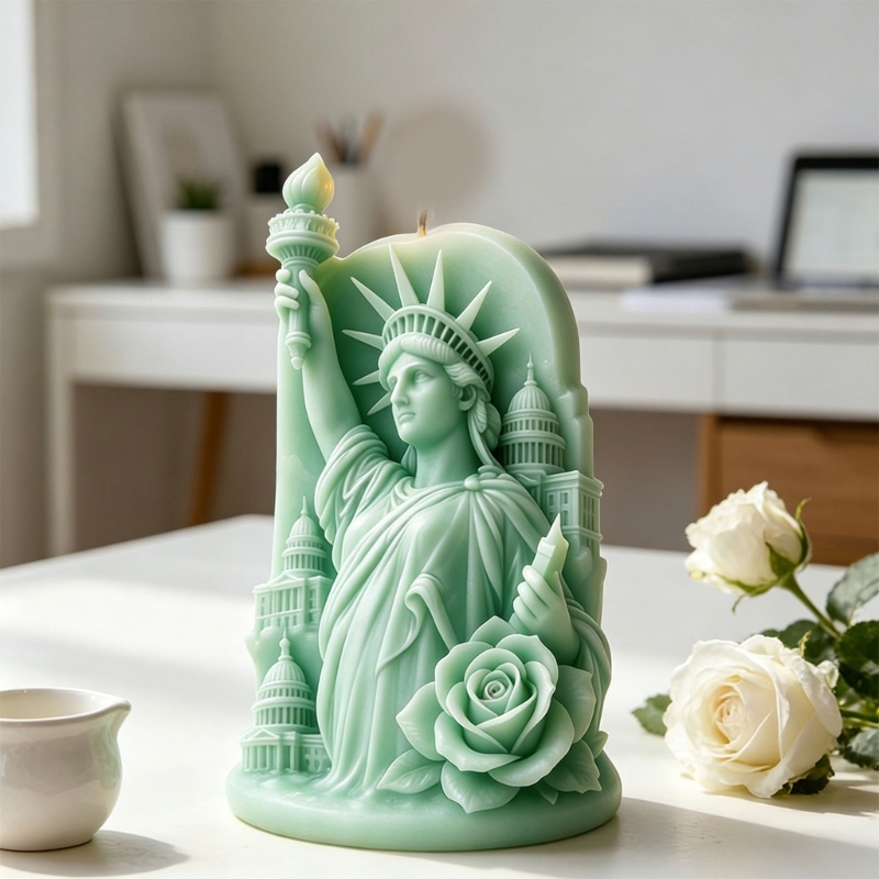Resin Art Anniversary Gift - F68D 3D Statua Wolności Tłoczenie Silikonowe