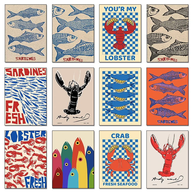 Kolorowy Plakat z Sardyną, Hom – Resin Art Ocean recenzja i cena