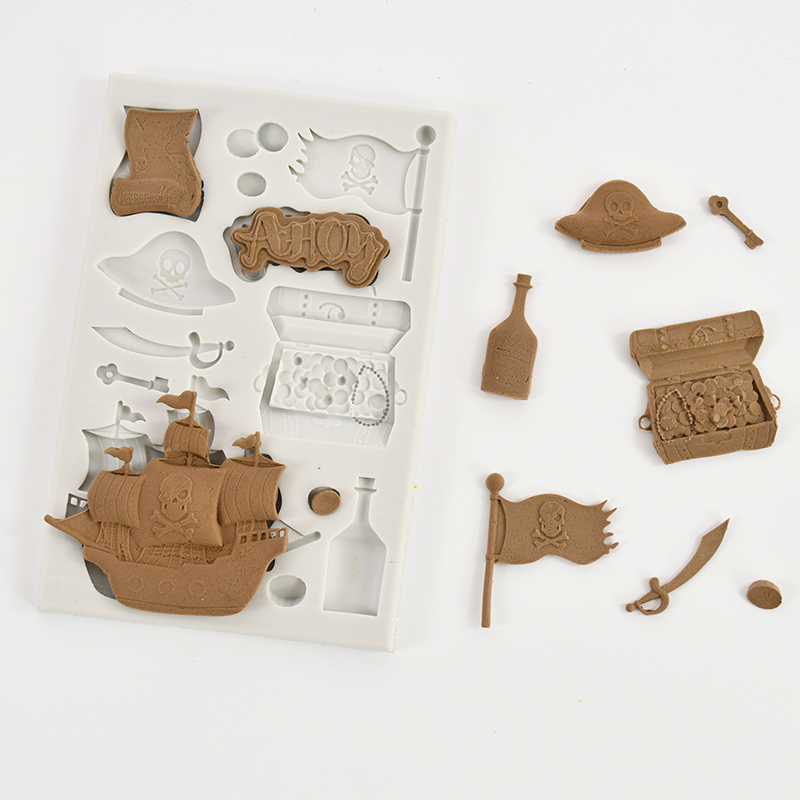 Skull Pirate Ship Silicone Cho – Silicone Mold Ocean recenzja i cena