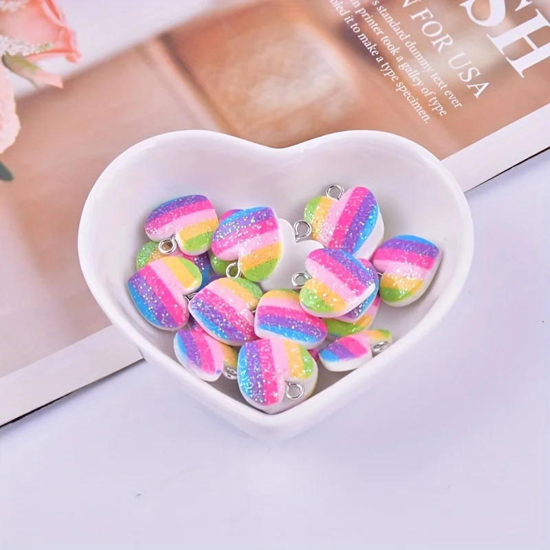 10 szt. Kolorowe zawieszki z ż – Resin Art Gift Ideas recenzja i cena
