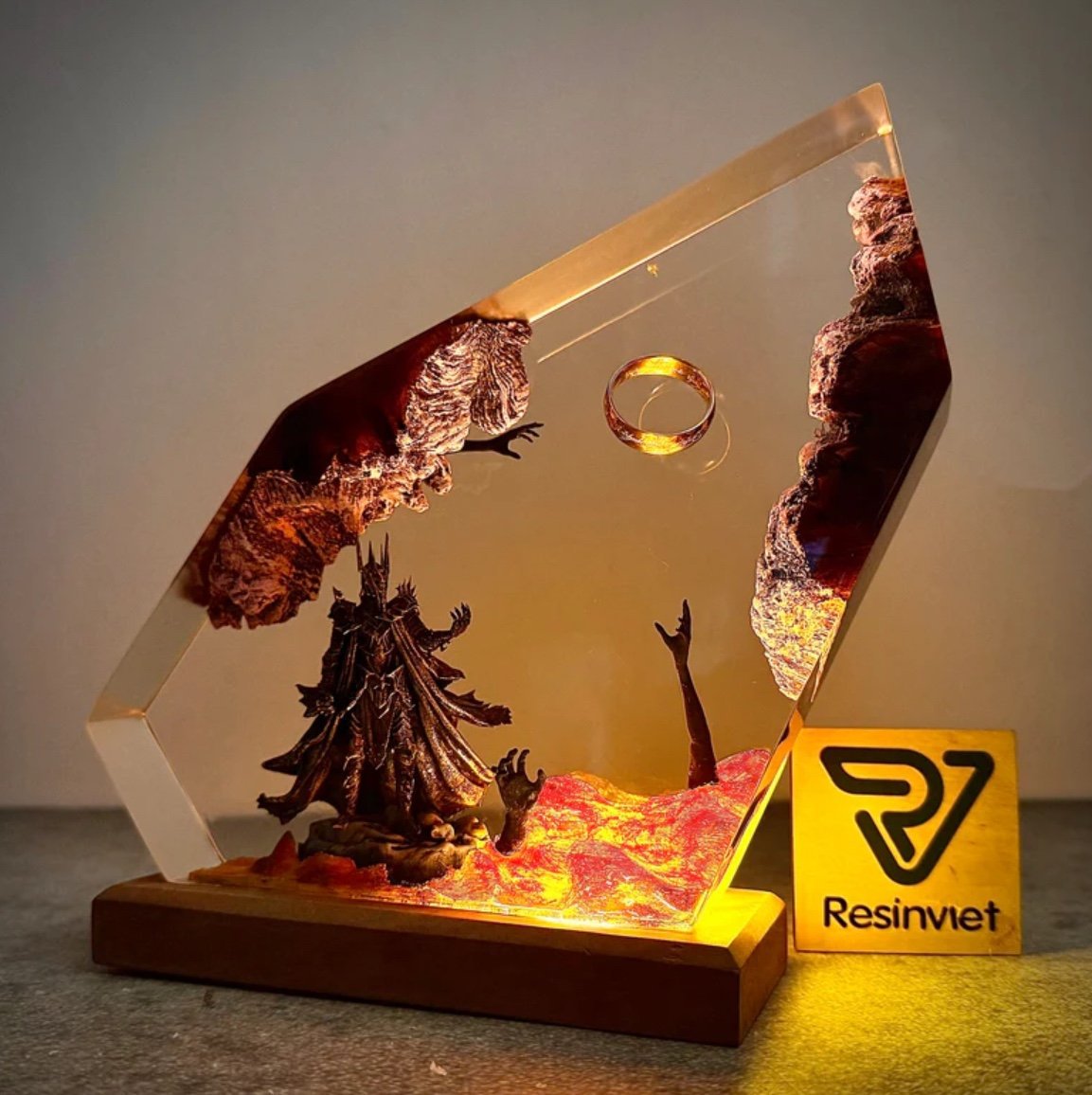 Lampa stołowa z żywicy z motyw – Resin Art Lamp recenzja i cena