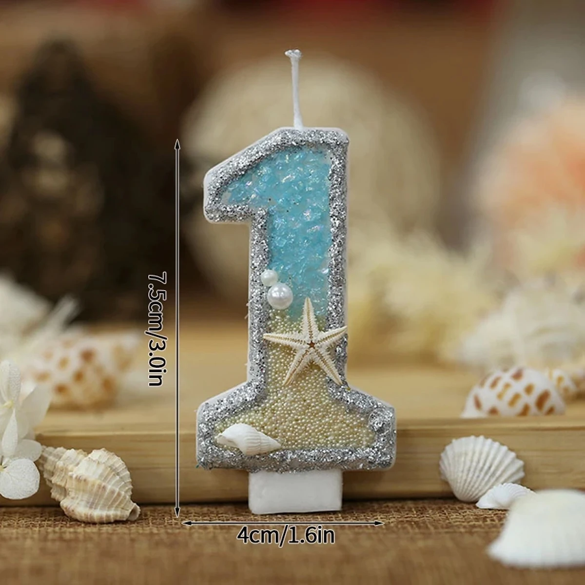 0-9 Numer Świeczki Brokatowe L – Resin Art Beach Theme recenzja i cena
