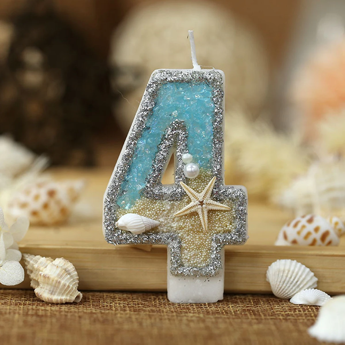 0-9 Numer Świeczki Brokatowe L – Resin Art Beach Theme recenzja i cena