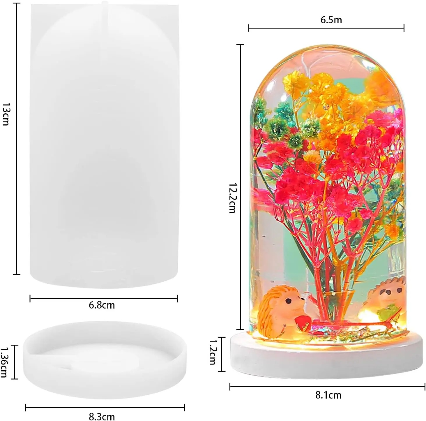 Forma silikonowa DIY do żywicy – Resin Art Lamp recenzja i cena