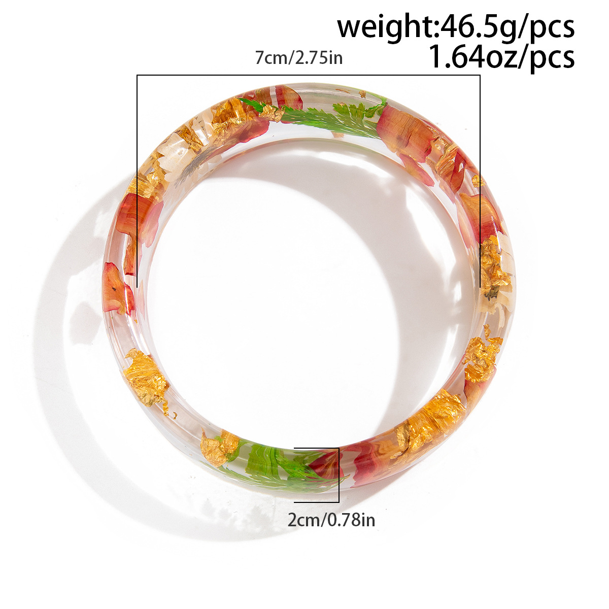 Vintage Flower Leaf Transparen – Resin Art Bracelet recenzja i cena
