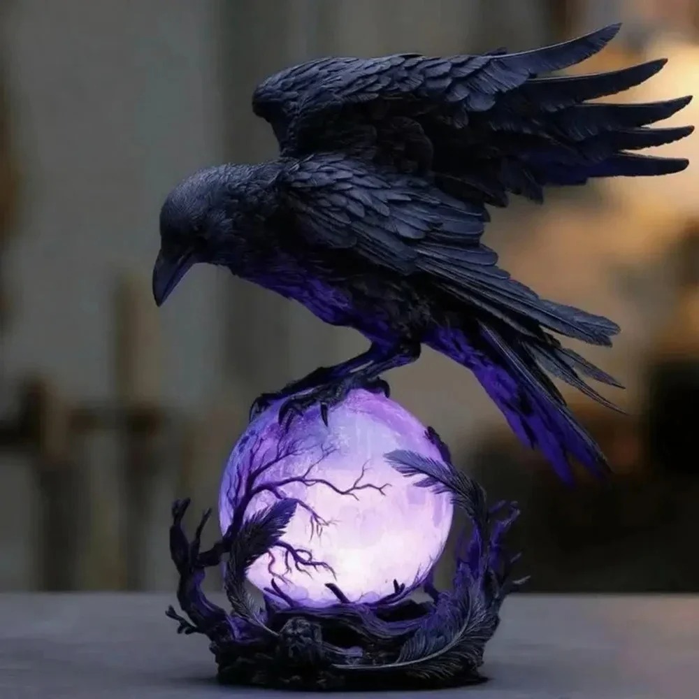 Gotycka lampa LED w kształcie  – Resin Art Lamp recenzja i cena