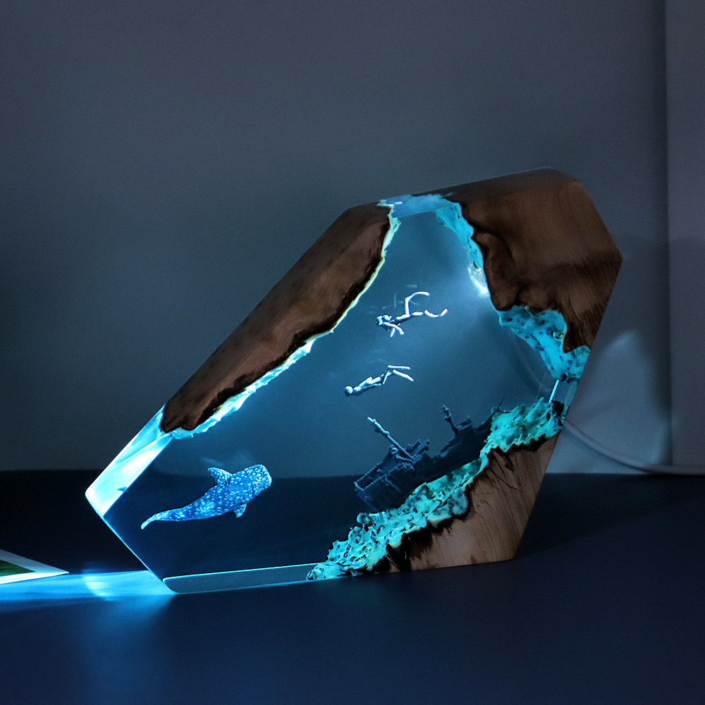 Nowa kreatywna dekoracja stołu – Resin Art Lamp recenzja i cena