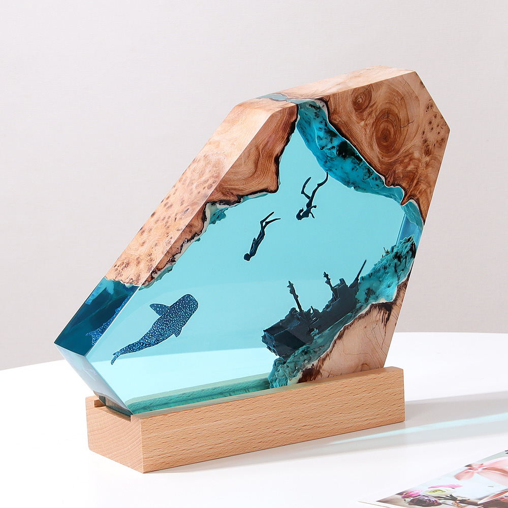 Nowa kreatywna dekoracja stołu – Resin Art Lamp recenzja i cena
