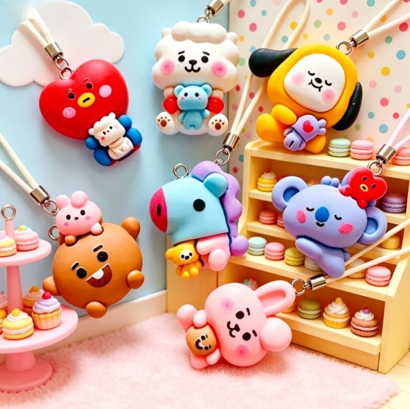 7 szt. BT21 Żywiczne Charmsy z – Resin Art Gift Ideas recenzja i cena