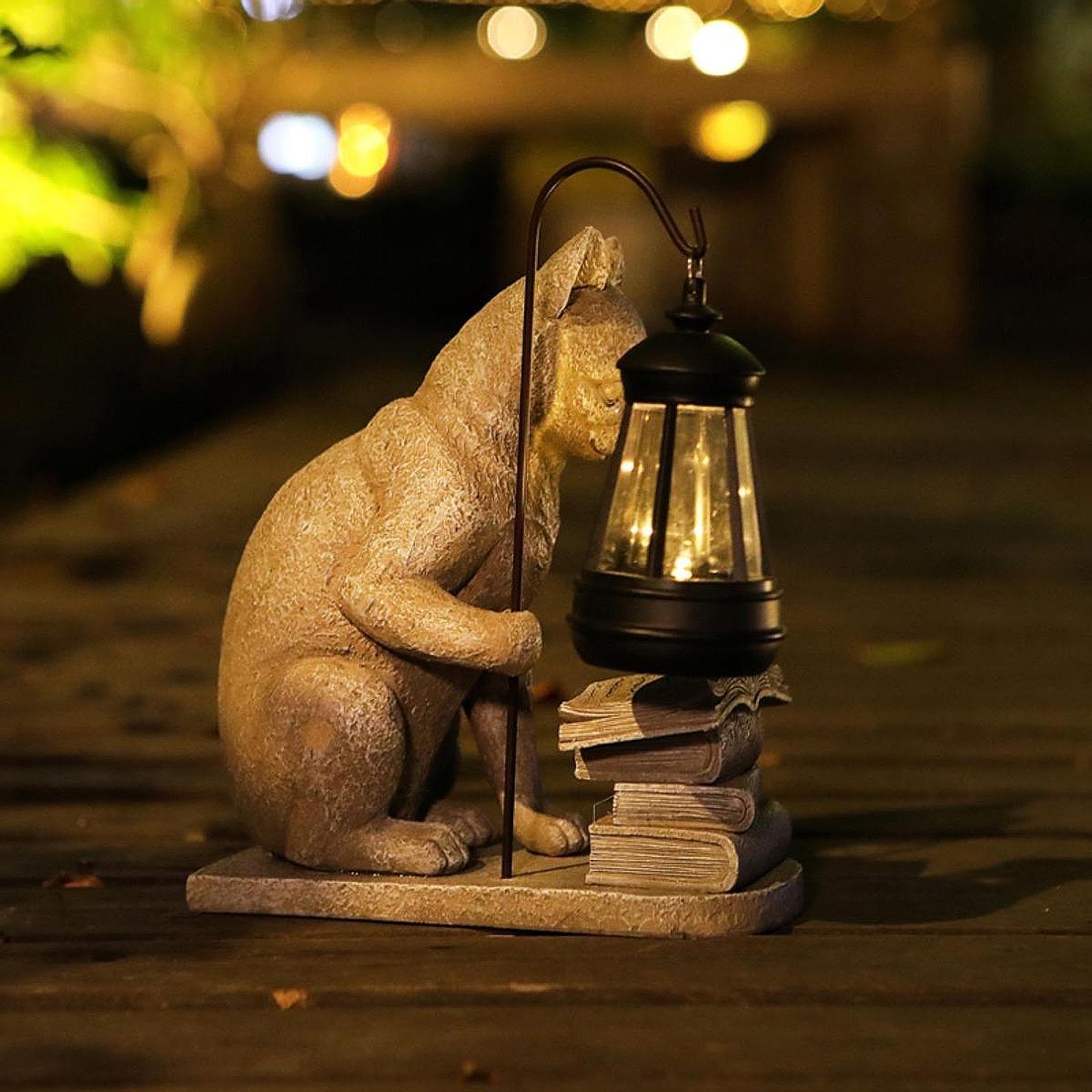Mini statuetka kota, solarna l – Resin Art Lamp recenzja i cena