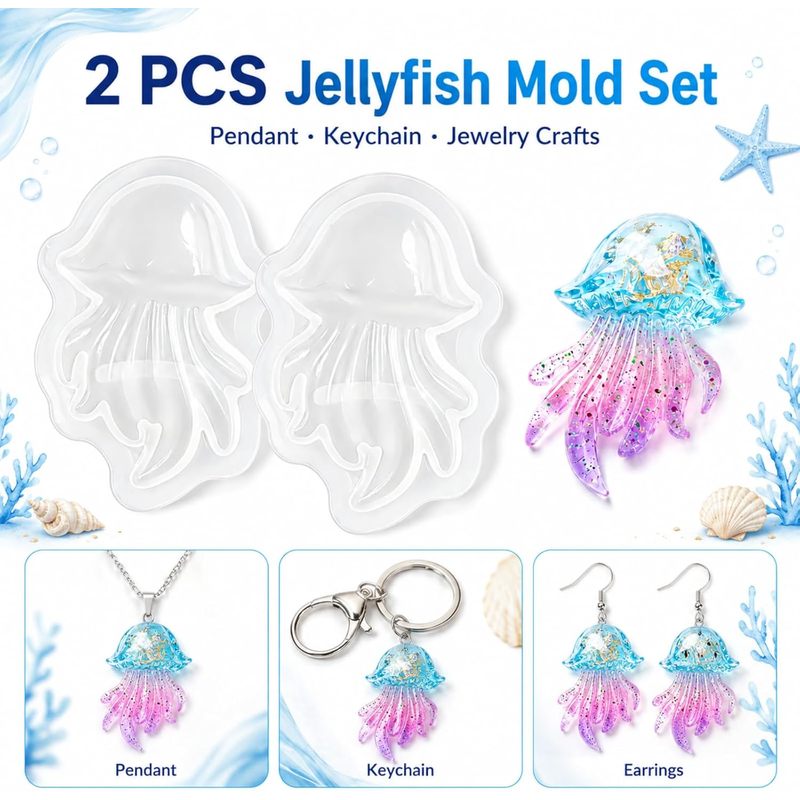 2 Zestawy form z żywicy w kszt – Silicone Mold Ocean recenzja i cena