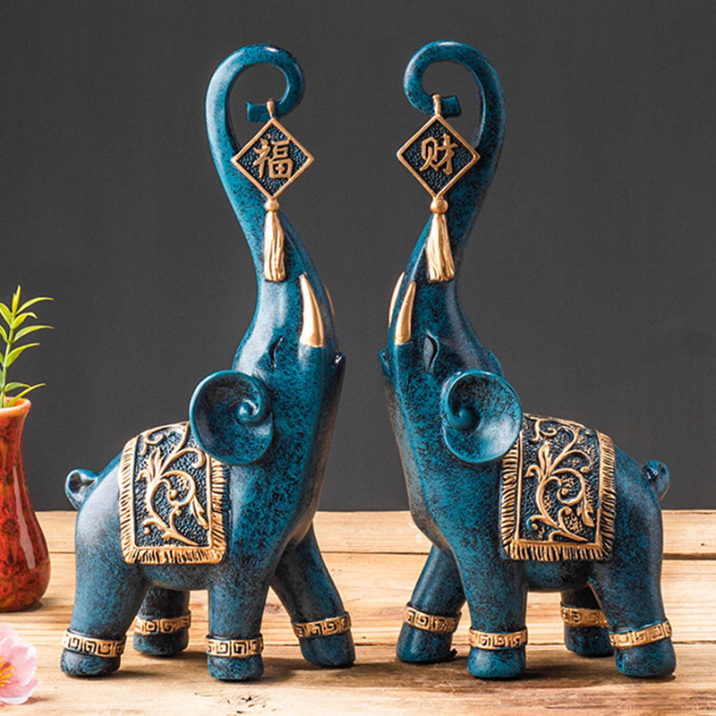 Para chińskich figurek słoni n – Resin Art Anniversary Gift recenzja i cena