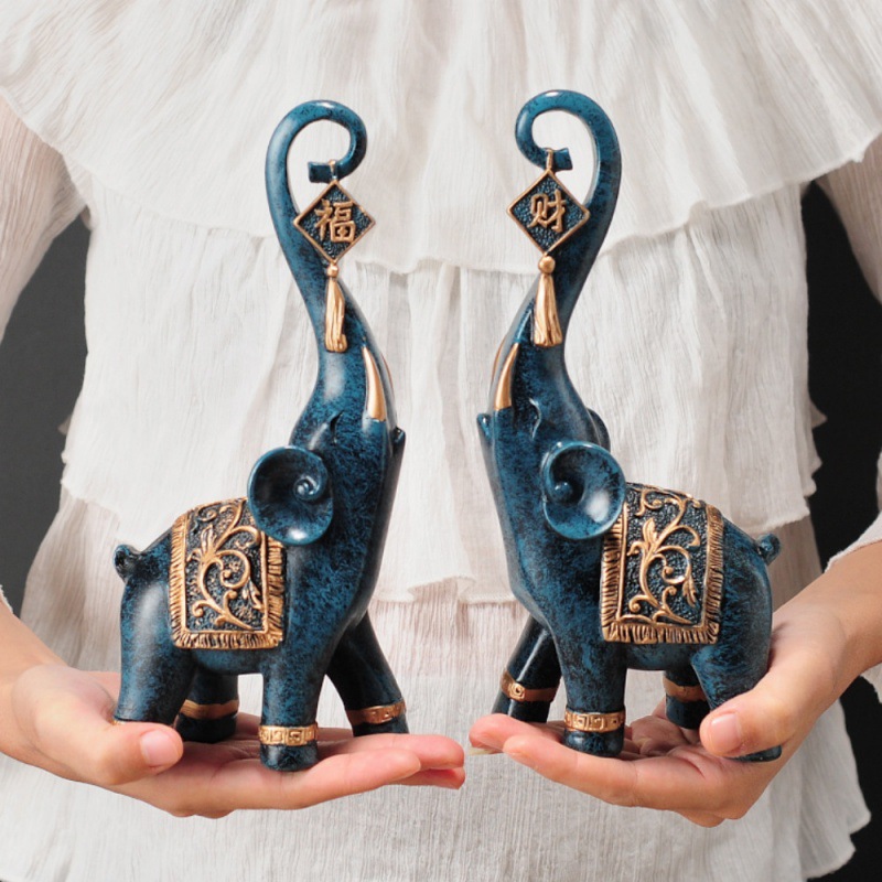 Para chińskich figurek słoni n – Resin Art Anniversary Gift recenzja i cena