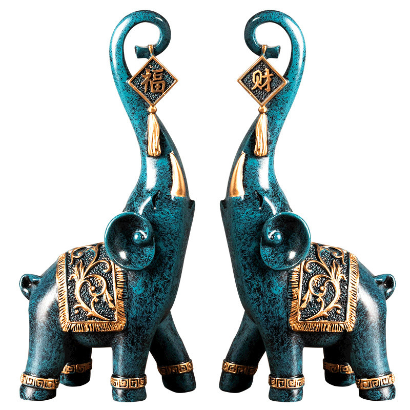 Para chińskich figurek słoni n – Resin Art Anniversary Gift recenzja i cena