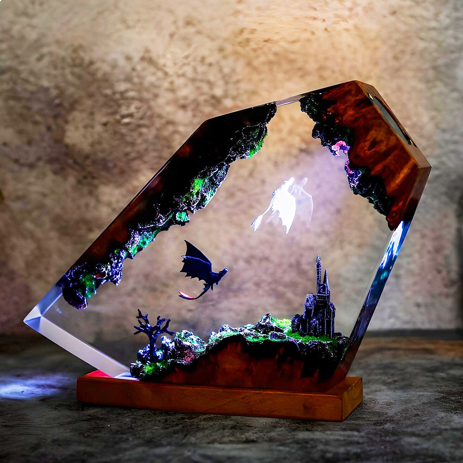 Kreatywna lampka nocna z żywic – Resin Art Lamp recenzja i cena